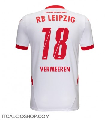 RB Leipzig Arthur Vermeeren #18 Prima Maglia 2024-25 Manica Corta
